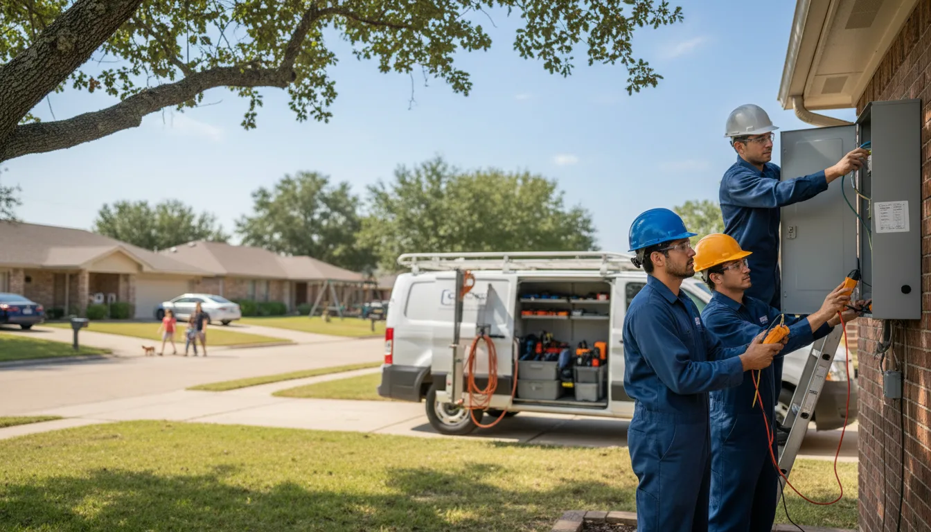 Certified electrician providing emergency electrical services in Mousie, KY